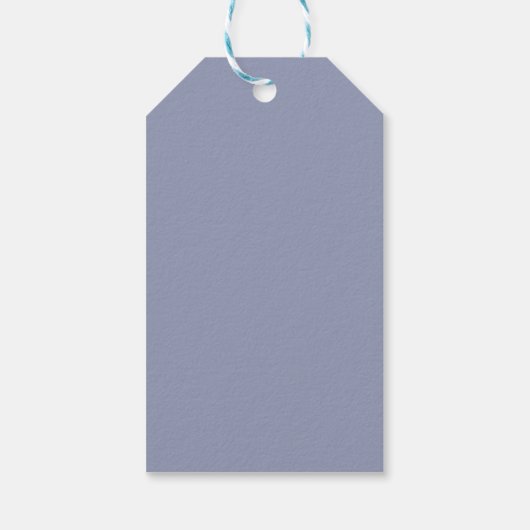 Waterverf Floral Blue Lavender Blush Modern Favor Cadeaulabel (Achterkant)