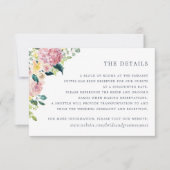 Waterverf Floral Blush Greenery Elegant - Gegevens Kaart (Voorkant)