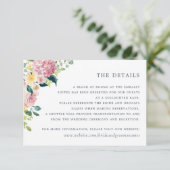 Waterverf Floral Blush Greenery Elegant - Gegevens Kaart (Staand voorkant)