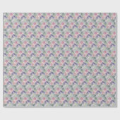 Waterverf Floral Blush Pink Lavender Paars Cadeaupapier (Vlak)