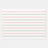 Waterverf Floral Blush Sage Inpakpapier Vel (Voorkant)