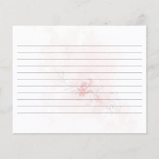 Waterverf Floral Blush Vrijgezellenfeest Recipe Ka (Achterkant)