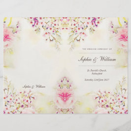 Waterverf Floral Boho  Boklet Hoesje