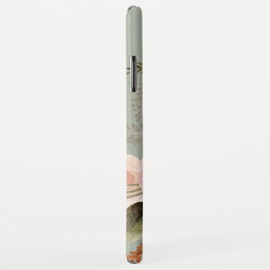 Waterverf Floral BOHO Greenery Sage Foliage Name Case-Mate iPhone Case (Achterkant/rechts)