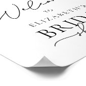 Waterverf Floral Boho Herfst Vrijgezellenfeest Wel Poster (Hoek)