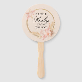 Waterverf Floral Boho Pink Baby shower Handwaaier