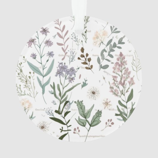 Waterverf floral boho simpel ornament (achterkant)
