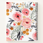 Waterverf Floral Boho Spiral Notebook Journal  Notitieboek (Achterkant)
