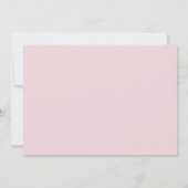 Waterverf Floral Boho Teddy Bear Meisje Baby showe Kaart (Achterkant)