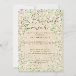 Waterverf Floral Boho Vrijgezellenfeest baby's Kaart