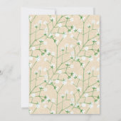 Waterverf Floral Boho Vrijgezellenfeest baby's Kaart (Achterkant)