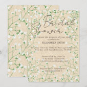 Waterverf Floral Boho Vrijgezellenfeest baby's Kaart (Voorkant / Achterkant)