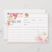 Waterverf floral boho vrijgezellenfeest recept car (Voorkant)