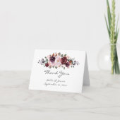 Waterverf Floral Boho Wedding Dank u Notecards Bedankkaart (Voorkant)