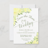 Waterverf Floral Boho Wedding Save The Date (Voorkant)