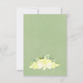 Waterverf Floral Boho Wedding Save The Date (Achterkant)