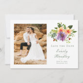 Waterverf Floral Bold Spring Summer Herfst Kaart (Voorkant)