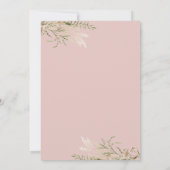 Waterverf Floral Boots & Bubble Vrijgezellenfeest Kaart (Achterkant)