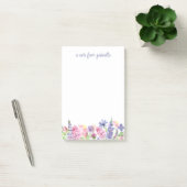 Waterverf Floral Border Personalized Post-it® Notes (Kantoor)