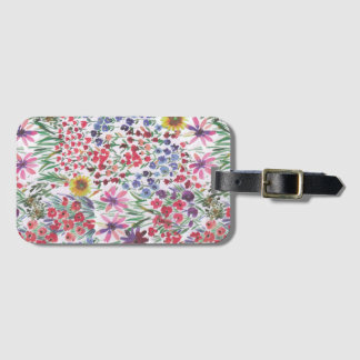 Waterverf Floral botanical Boho Garden Bagagelabel