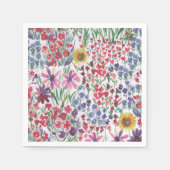 Waterverf Floral botanical Boho Garden Servet (Voorkant)