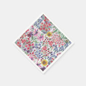 Waterverf Floral botanical Boho Garden Servet (Hoek)