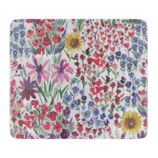 Waterverf Floral botanical Boho Garden Snijplank