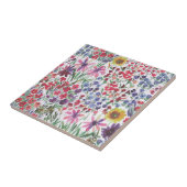 Waterverf Floral botanical Boho Garden Tegeltje (Zijkant)