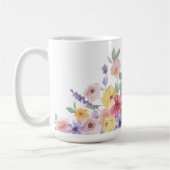 Waterverf Floral Botanical Crest Koffiemok (Links)
