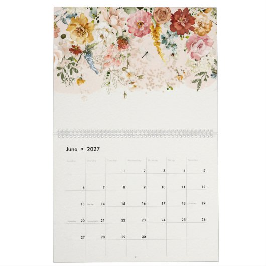 Waterverf Floral Botanical Garden 2023 Kalender (Jun 2027)