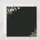 Waterverf Floral Botanical Letter Baby shower Kaart (Achterkant)