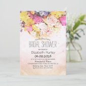 Waterverf Floral Botanisch Vrijgezellenfeest Kaart (Staand voorkant)