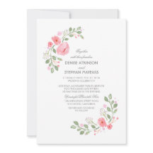 Waterverf Floral Botanische bruiloft