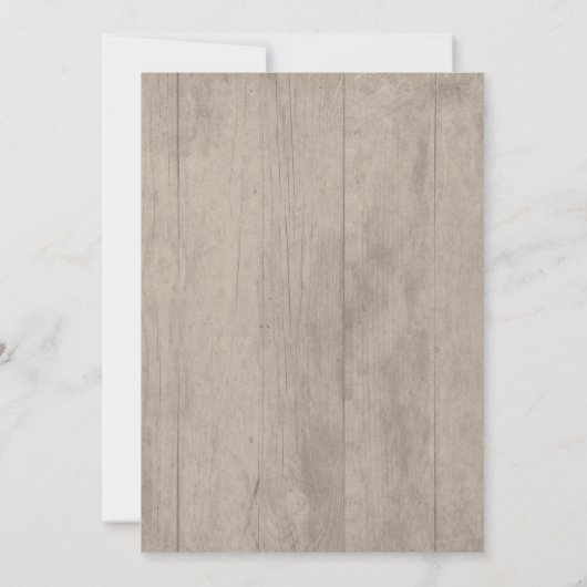 Waterverf Floral Botanische Krans Rustiek Huwelijk Kaart (Achterkant)