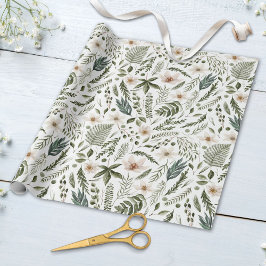 Waterverf Floral Botanische Tuin Patroon Cadeaupapier