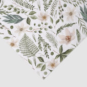 Waterverf Floral Botanische Tuin Patroon Tissuepapier (Detail)