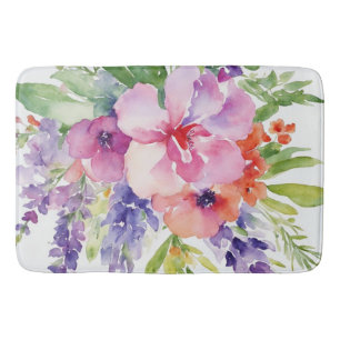 Waterverf Floral Bouquet Badmat
