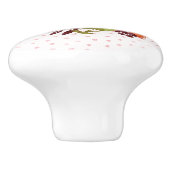 Waterverf Floral Bouquet Design Keramische Knop (Zijkant)