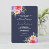 Waterverf Floral Bouquet Kaart (Staand voorkant)