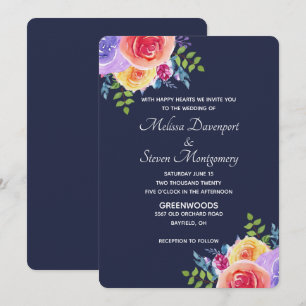 Waterverf Floral Bouquet Kaart