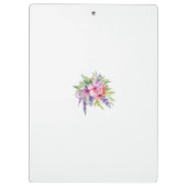 Waterverf Floral Bouquet Klembord (Achterkant)