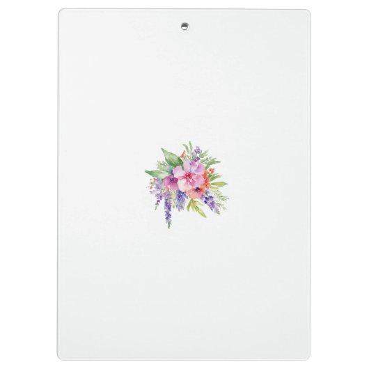 Waterverf Floral Bouquet Klembord (Achterkant)