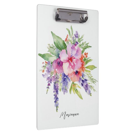 Waterverf Floral Bouquet Klembord (Rechts)