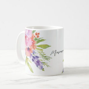 Waterverf Floral Bouquet Koffiemok