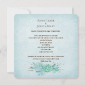 waterverf floral bouquet met twijgen kaart (Achterkant)