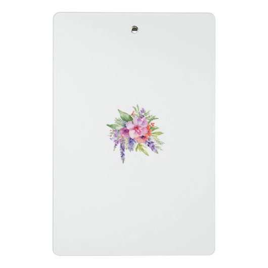 Waterverf Floral Bouquet Mini Klembord (Achterkant)