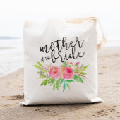 Waterverf Floral Bouquet Moeder van de Bride Tote Bag