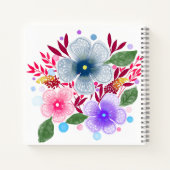 Waterverf Floral Bouquet Monogram Notitieboek (Achterkant)