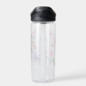 Waterverf Floral Bouquet Monogram Waterfles (Achterkant)