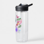 Waterverf Floral Bouquet Monogram Waterfles (Links)